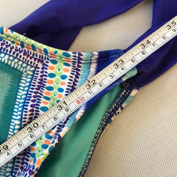 Title Nine Blue Multi Yoga Tennis Active Dress L - Picture 6 of 6